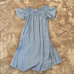 Off the shoulder, Striped Dress by Cooperative